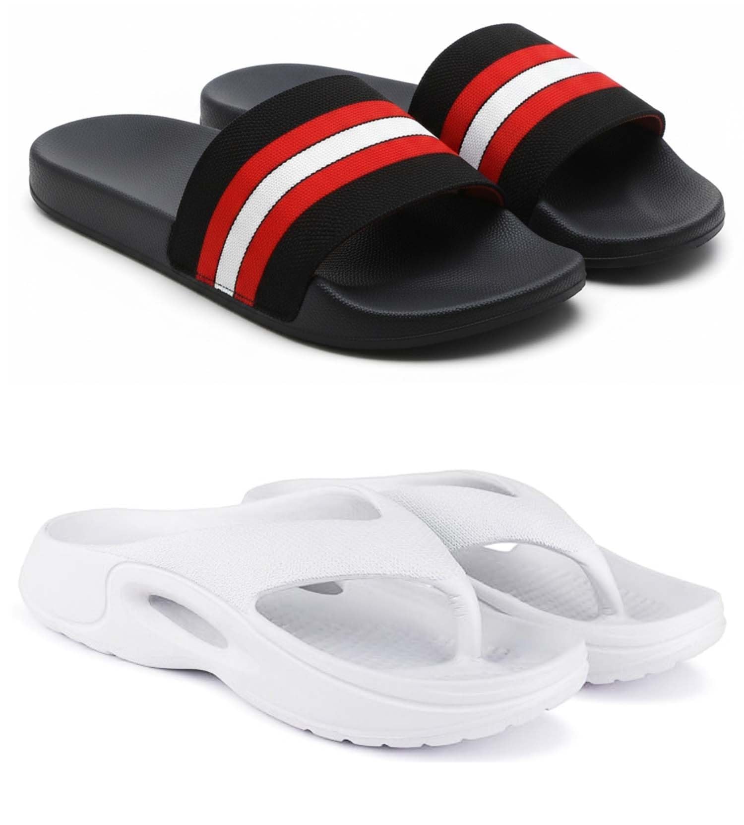 pampy angel Slipper/Flip Flops/Slides/Clogs/Sandals for Men, Comfortable & Light Weight| Stylish & Anti-Skid | Casual Waterproof & Everyday Flip Flops for Men & Boys Combo Pack of 2-picture-54