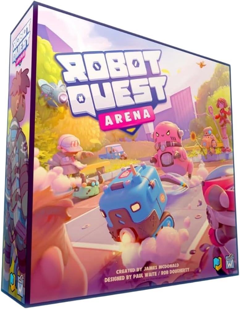 Wise Wizard Games | Robot Quest Arena | Board Game | Ages 12+ | 2-4 Players | 30-60 Minutes Playing Time