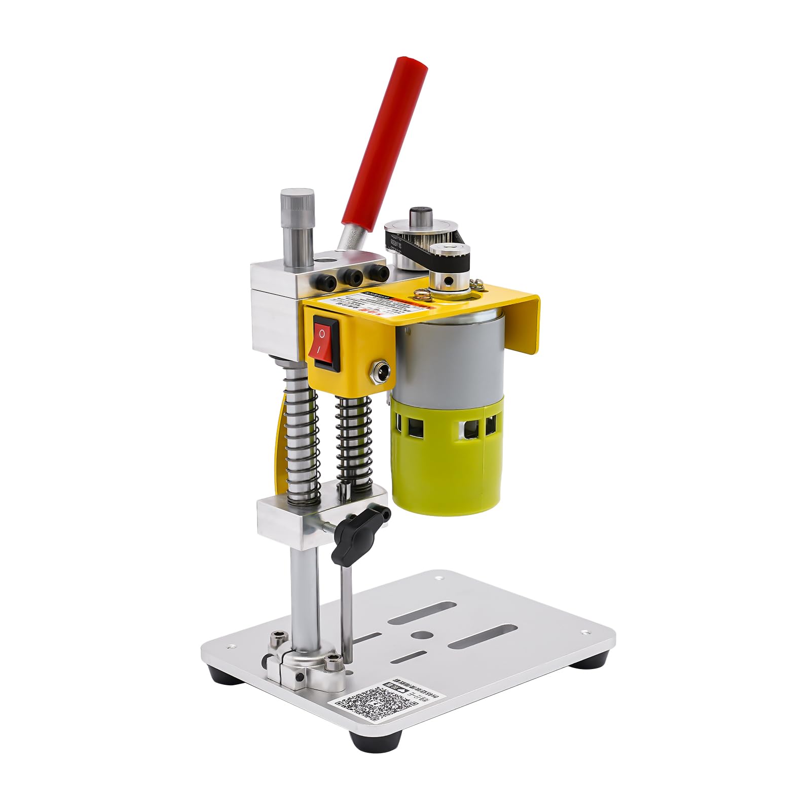 GEYOPMID Mini Drill Press Precision, Benchtop Drill Press Elecric Portable Table Driller CNC 775 Motor B10 ChuckMetal Wooden DIY Jewelry Making Crafts Tool for Commercial Drilling Wood, Plastic Board