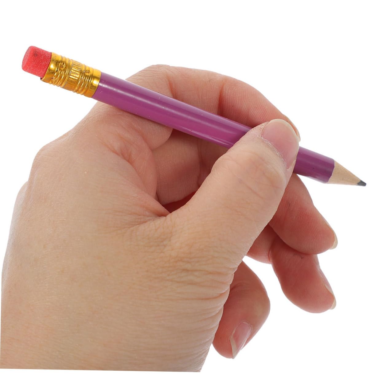 NUOBESTY 144 Pezzi di Matite Hb in Legno Porpora, Matite per Scrittura e Disegno per Studenti Comode e Leggere, per Festa Scuola Decor e Uso Scolastico