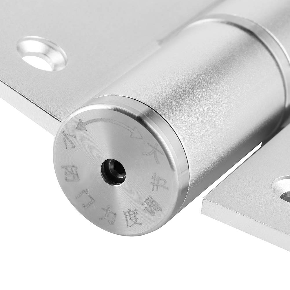 Ukryty zawias drzwiowy typu E, hydrauliczny automatyczny zawias do zamykania drzwi z regulowaną prędkością, aluminiowy zawias tłumiący do drzwi wewnętrznych, cichy i rdzawy -
