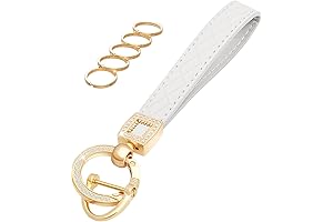 Microfiber Leather Wristlet Keychain for Keeping Car Keys Safe