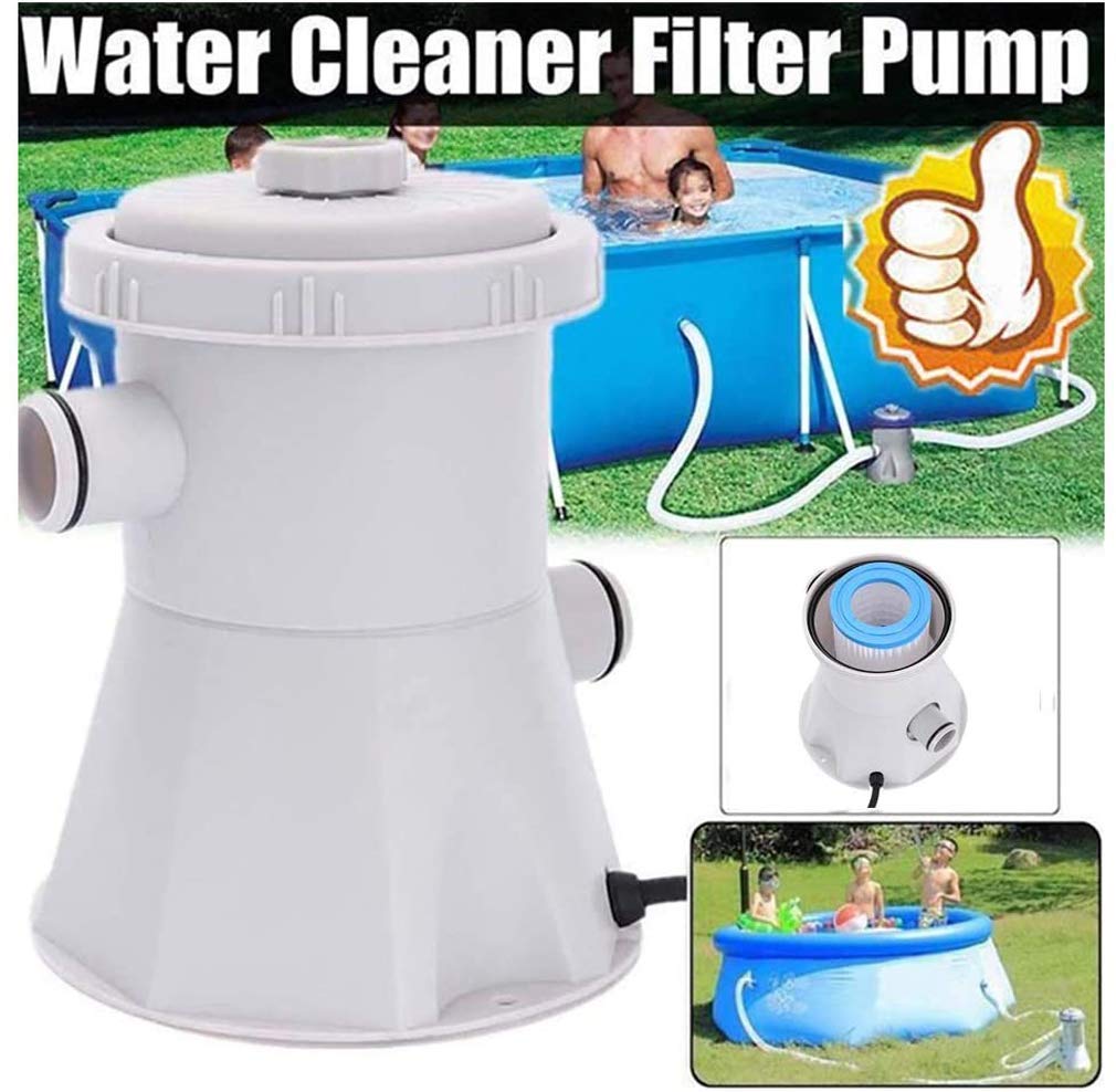 MU Portatile Elettrico Della Pompa Filtro Chiaro Cartuccia, Filtro Pompa per Piscina Fuori Terra per Piscine, Filtro per L'Acqua Pompa Cancella Cartuccia Piscine Filtro Della Pompa