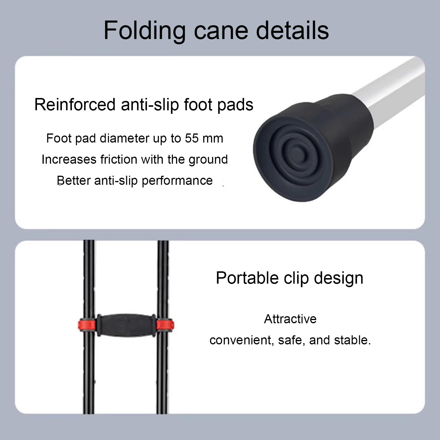 Axila Muletas,Bastón Universal De Aluminio,Ayuda para Caminar con Bastón,con Almohadilla Suave para La Mano,Ajustable De 98 a 158 Cm,Ligero,Apto para Personas con Movilidad Reducida(1 Par Negro)