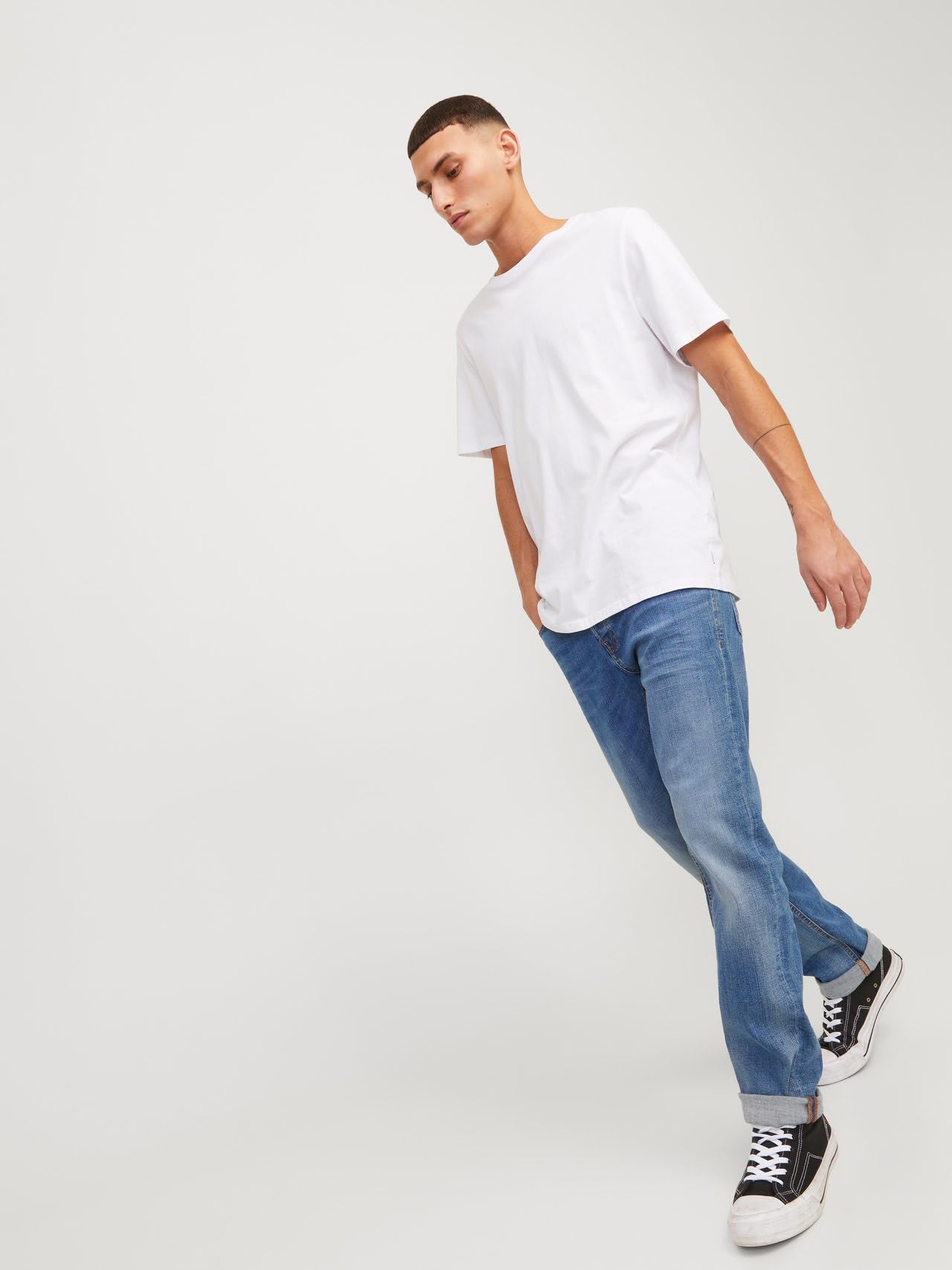 JACK & JONES Slim Straight-fit Jeans Jjitim Jjoriginal Am 781 50SPS Noos Slim Straight-fit Jeans