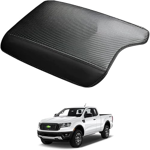 ZLxsmy Cojín de apoyabrazos de Coche de Piel para 2019-2021 2022 2023 Ford Ranger, Funda para Consola Central para apoyabrazos, Accesorios cómodos
