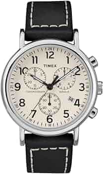 TIMEX クロノグラフ 腕時計 ブラック Amazon.co.jp: Timex ウィークエンダー クロノグラフ 40mm