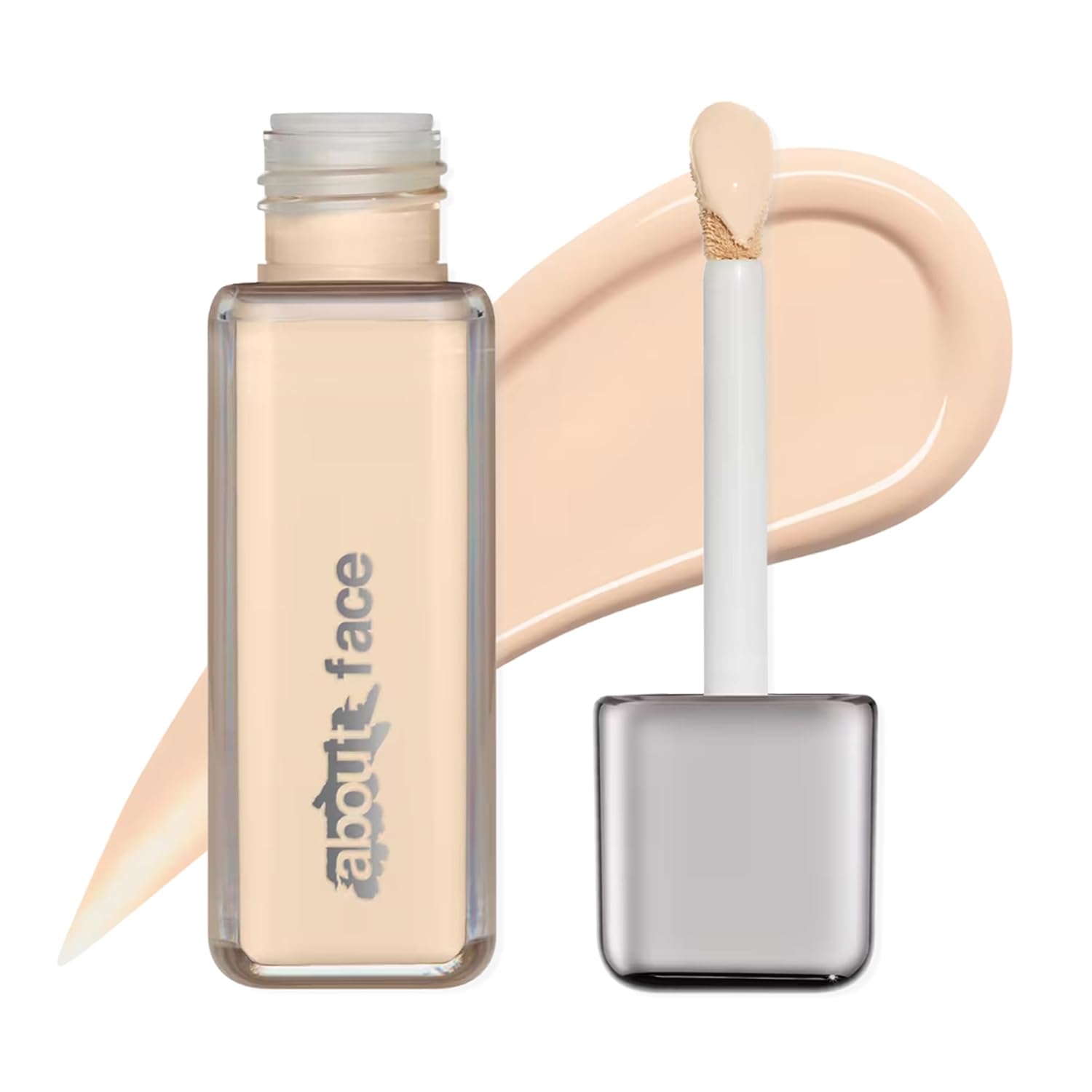 about-face THE PERFORMER Skin-Focused Foundation L1Neutral – Medium Coverage, Long-Wear, Breathable & Buildable Base – Clean, Vegan, Hydrating Formula with Blue Agave & Chlorella – 1.08oz