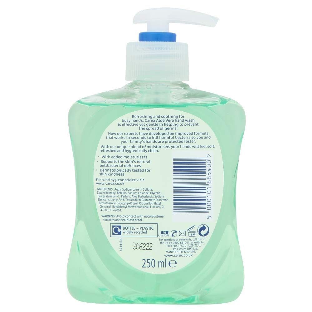 Carex Aloe Vera Handwash 250ml case of 6 by Carex Health Brands