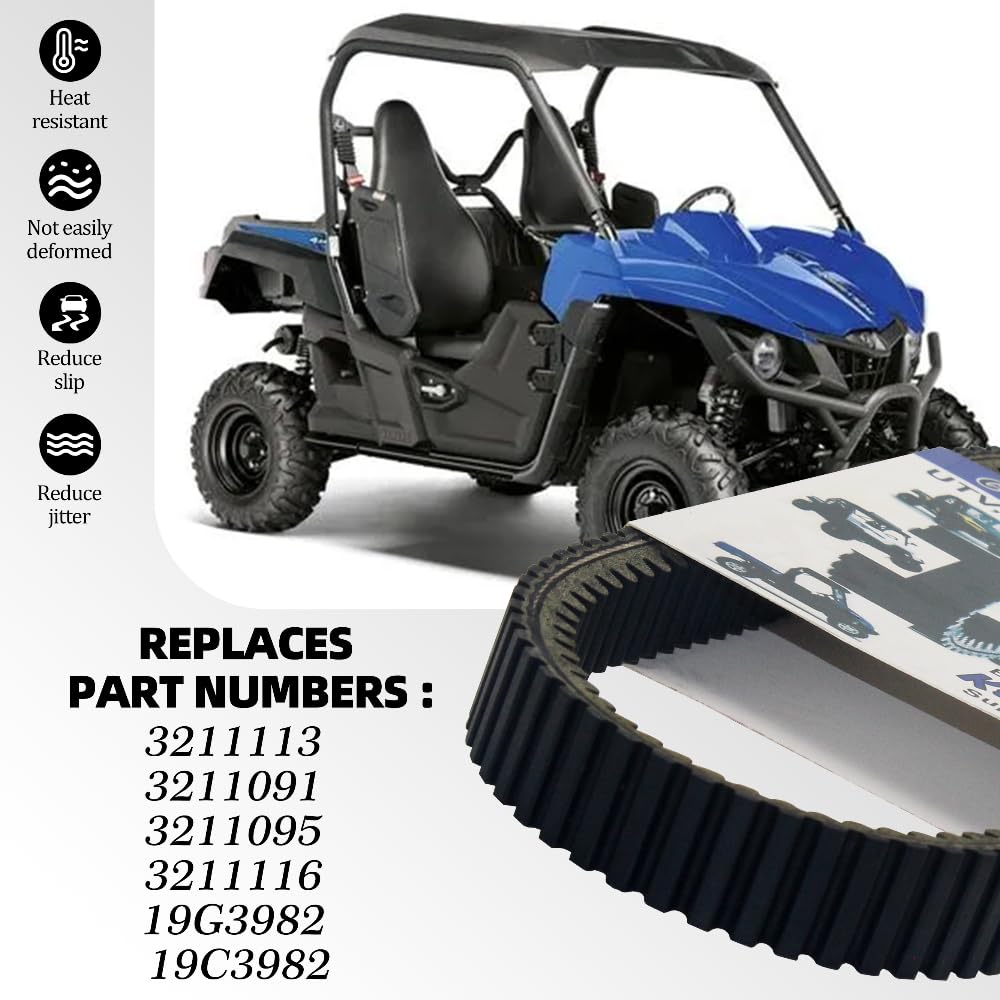 3211113 3211091 3211095 3211116 19G3982 19C3982 SUKECA Cinghia di trasmissione per Polaris Magnum 325 500 Ranger 500 Crew RZR Sportsman