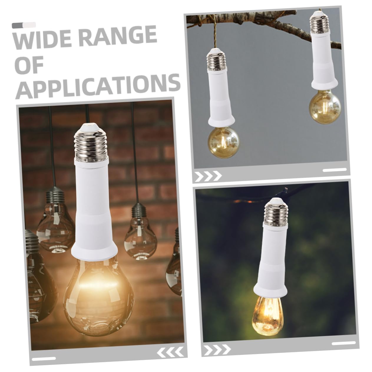 Ciieeo 4 Set Di Portalampada Per Esterni Convertitore Di Base Per Portalampada Da E27 A E27 Adattatore Per Lampada Per Un Facile Utilizzo Dellilluminazione 4 Pezzi*4