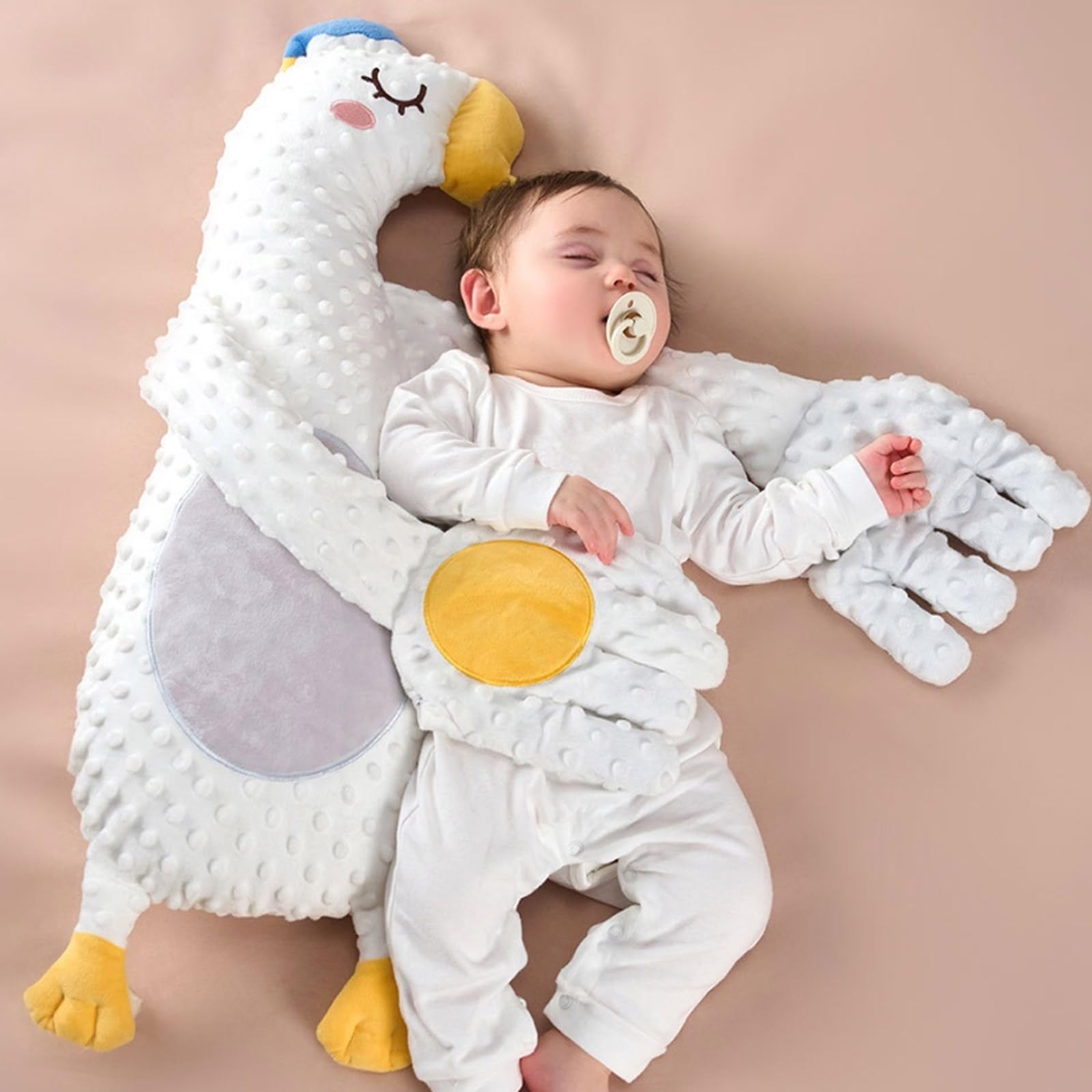 Die Puppenhand zur Schlafunterstützung für Kleinkinder mit/ohne Klopf/Musikfunktion ahmt die Berührung der Mutter nach und beruhigt Baby zu Hause und auf Reisen