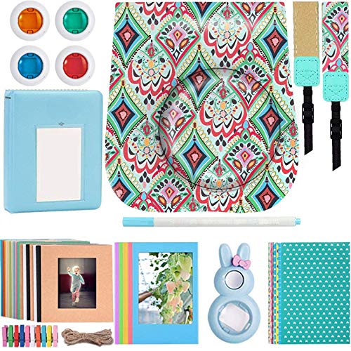 One-Day Sale: Up to 40% Off Katia 8 In 1 Instax Mini 9/ 8+ /8 Camera Accessories Bundle For Fujifilm Instant Film Camera (Protective Case/ Photo Album/ Filters/ Selfie Len/ Hanging Frames/ Stickers) and More - Bohemian Mint One-Day Sale: Up to 40% Off Katia 8 In 1 Instax Mini 9/ 8+ /8 Camera Accessories Bundle For Fujifilm Instant Film Camera (Protective Case/ Photo Album/ Filters/ Selfie Len/ Hanging Frames/ Stickers) and More - Bohemian Mint