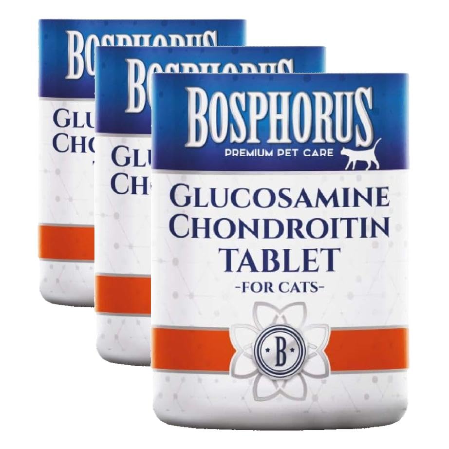 BOSPHORUS Kediler İçin Glukozamin Kondroitin Tablet (3 paketi)
