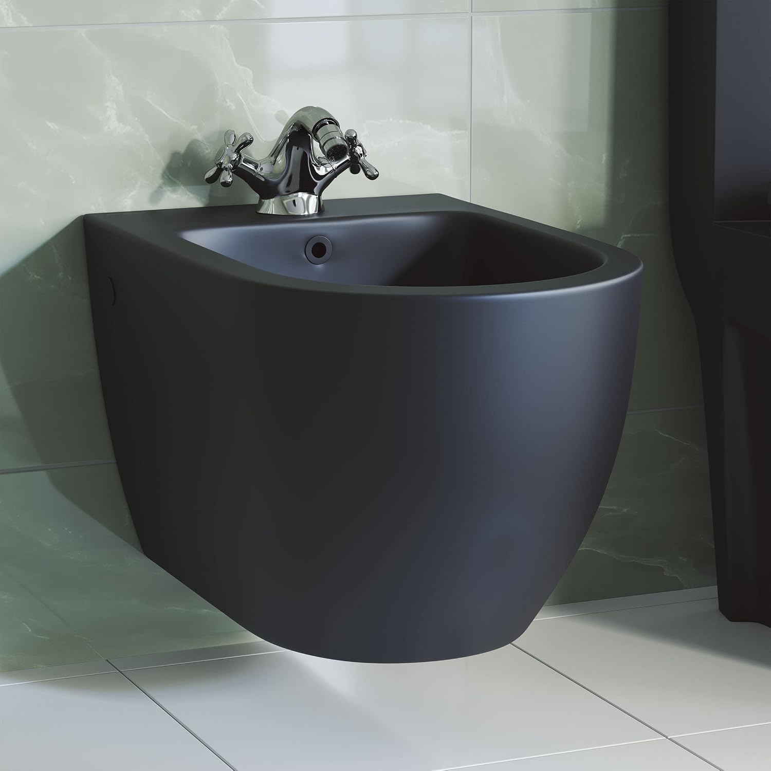 Swiss Madison Well Made Forever SM-25-BDANG05BK Classic-Bidets, SM-KS246-G, Black