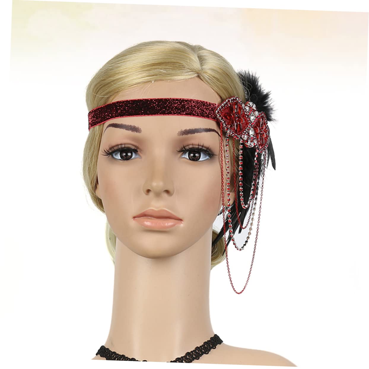 minkissy 3piezas Diadema De Cadena Borlas Para Mujeres Accesorios Elegantes Para Fiesta Bailes y Ocasiones Especiales Tocado Ligero y Cómodo Para Novias y Fotografía