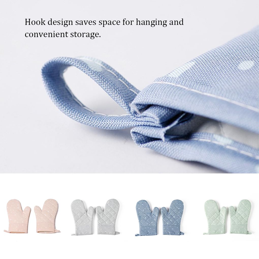 Lot de 10 gants de four à micro-ondes portables multicolores résistants à la chaleur Gants de cuisine pour la cuisine Bleu