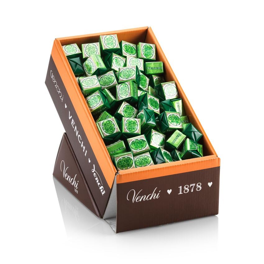 Venchi - Cremino Pistachio Dark Display Box, with White Chocolate, Gift Idea, Gluten Free, No Colourings, No Preservatives, 70.54 oz