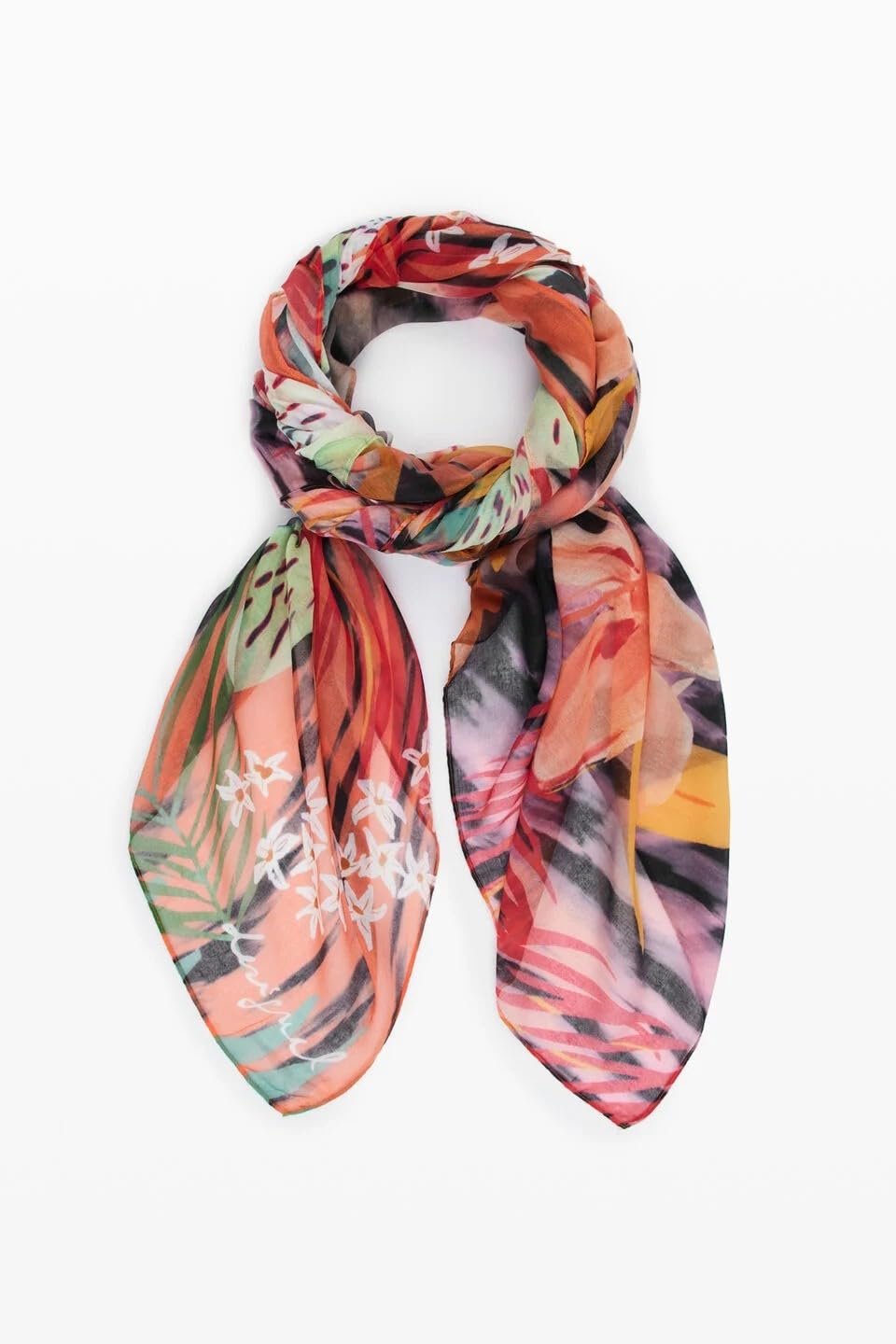 Desigual foulard de la colección de accesorios, Tonos grises, Talla única
