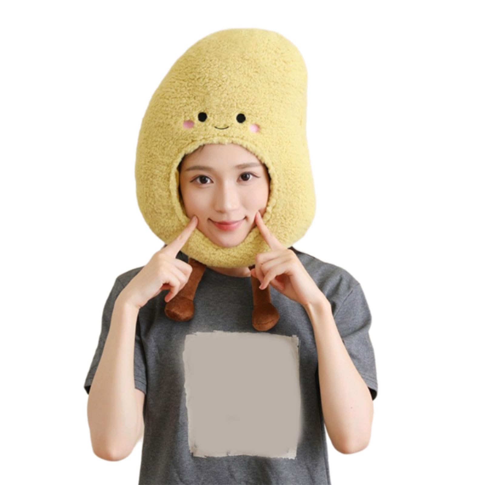 MICFENY Lightweight Potato Costume Headpiece Adjustable Strap Photography Props For Party Theme Role Play