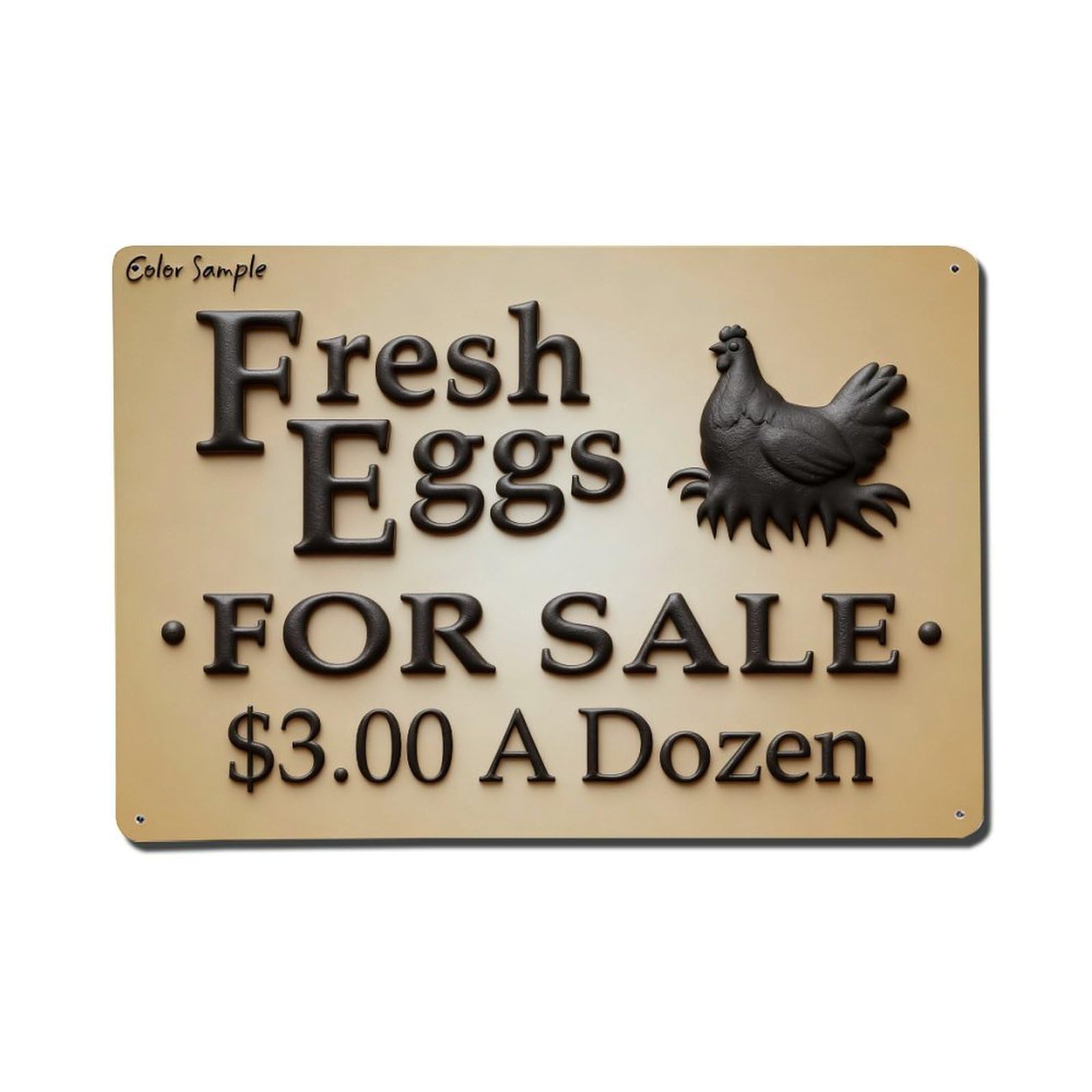Iageret Vintage Fresh Eggs For Sale Sign Metal Tin Sign Retro Wall Decor, Bar Garage Cafe Kitchen Home Wall Art Poster Decoration 8X12inches