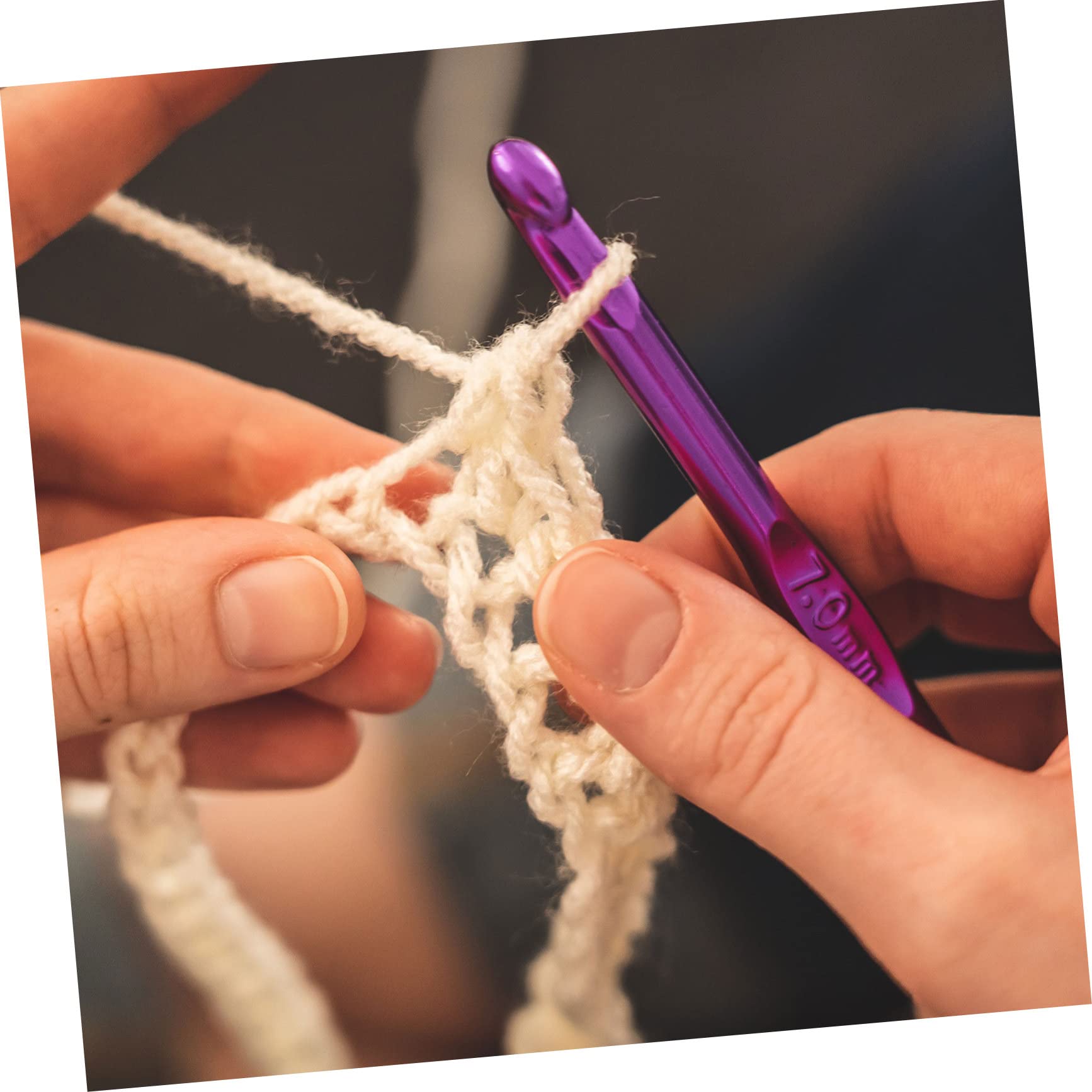 STOBOK 1 Juego crochet afgano encaje circular kits de tejer gancho de tejer tunecino Gancho de crochet agujas de ganchillo bricolaje herramienta de ganchillo colocar aluminio