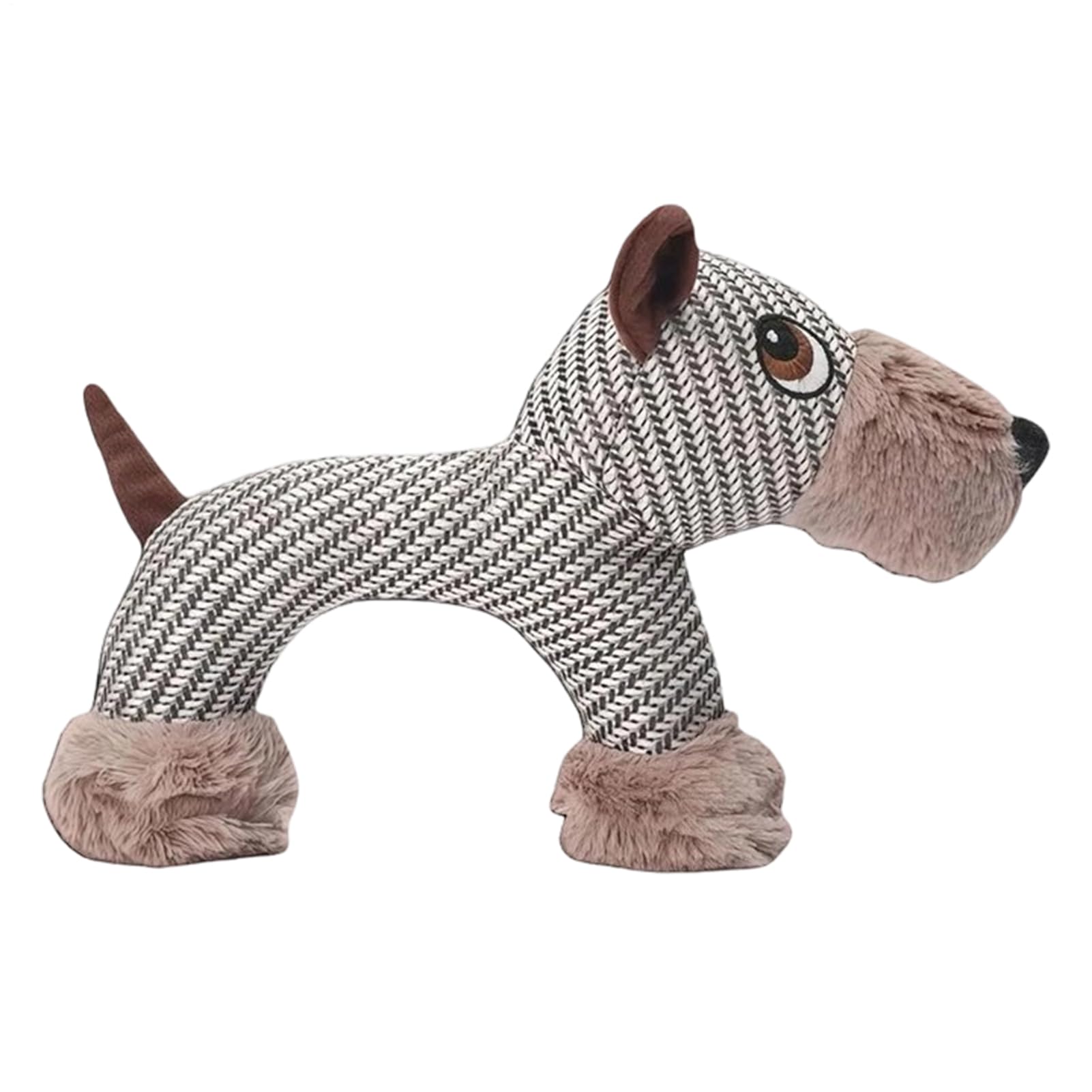 Tough Dog Chew Toys, Plush Toy For Dogs Squeaky Indestructible Toy For Aggressive Chewers, Animal Design Tough Teether For Small Medium Breed Pet Puppy Teething Boredom Relief Enrichment