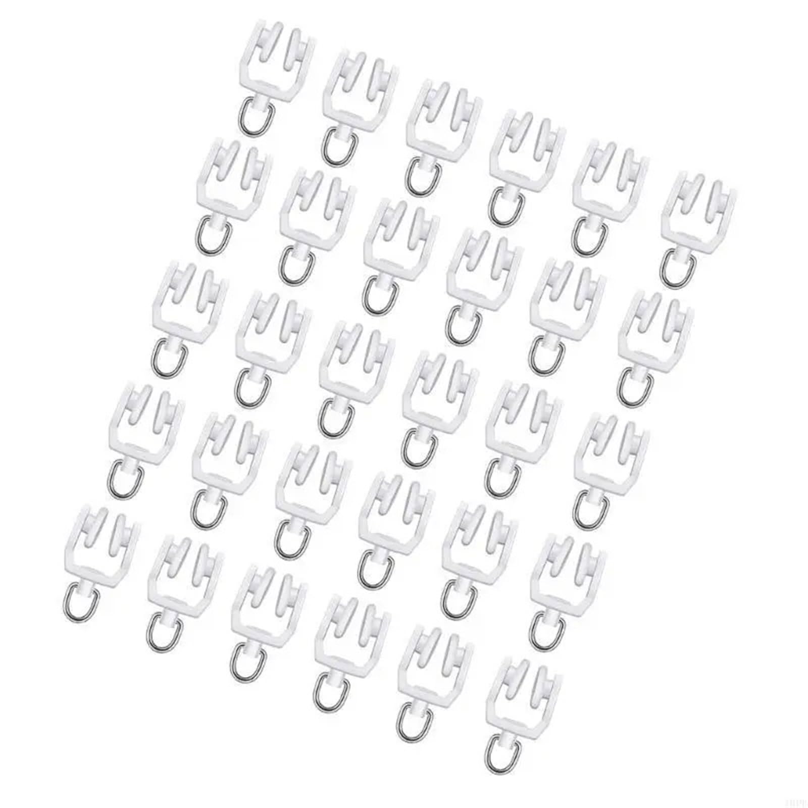 Curtain Glider Hooks, Curtain Track Rollers 10PCS Glides Runner for Simple Operation in Office Setting