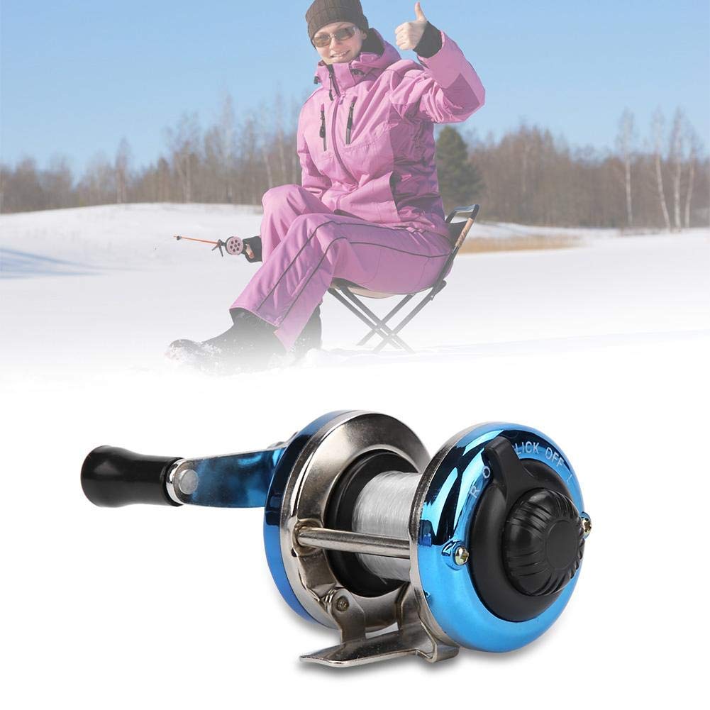 Hoseten Solid Bait Casters Reel, Practical Lightweight Smooth Fishing Reel, Outdoor Fishing for Ice Fishing(Blue) : Sports & Outdoors