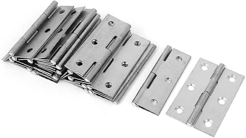 X-DREE Home Furniture - Puerta de armario de armario de 2.165 x 1.378in, bisagra de tubo de acero inoxidable, 20 piezas (muebles para el hogar,