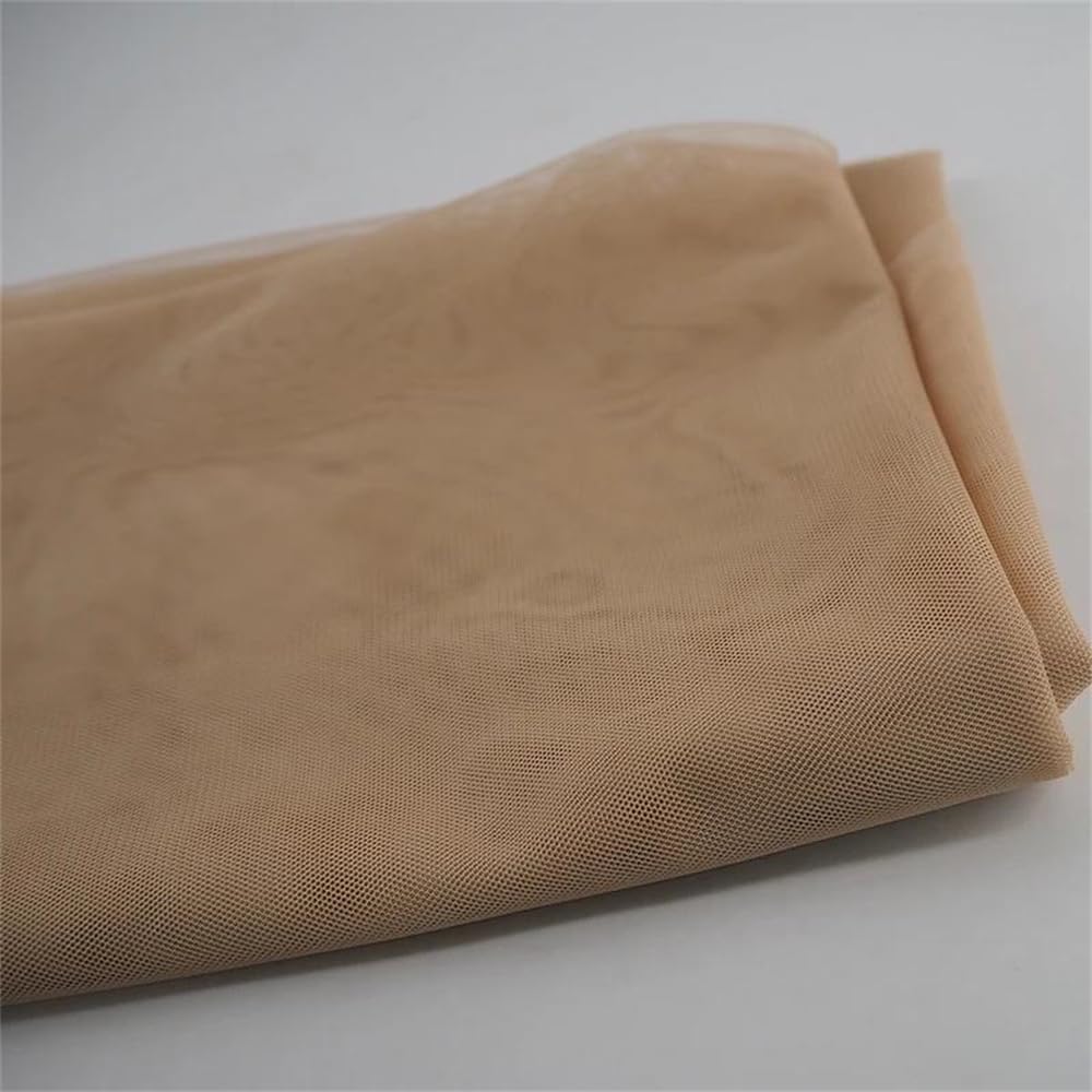 Elastyczna tkanina siatkowa, Calowa koronkowa tkanina siatkowa 40D 140 cm na czapki z perukami wątek Hairnet Multicolor(Blonde)