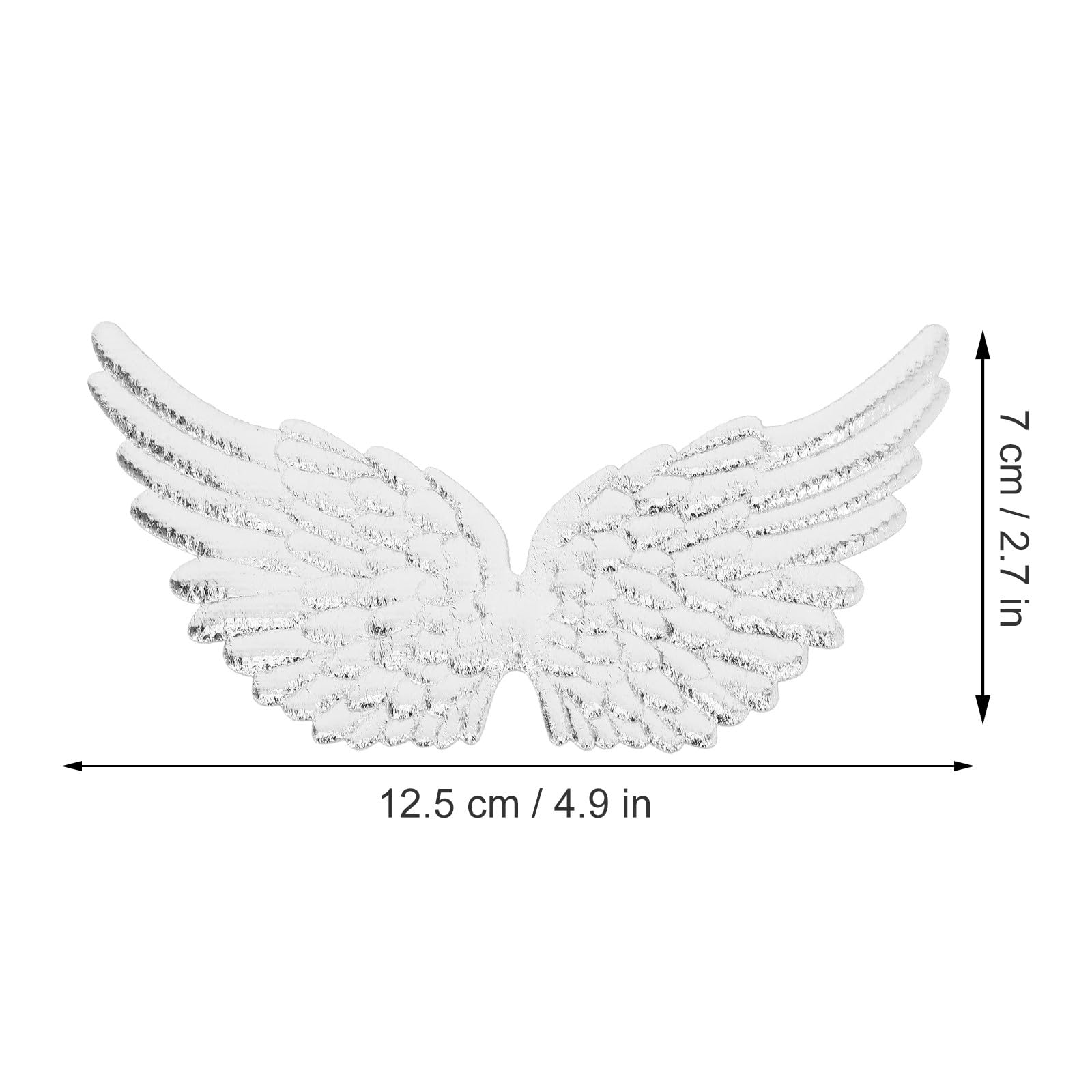 SHINEOFI Mini Angel Wings Decoration 12Pcs DIY Craft Accessories for Clothing Backpack and Holiday Party Decor Creative Wing Applique for and Xmas - Image 2