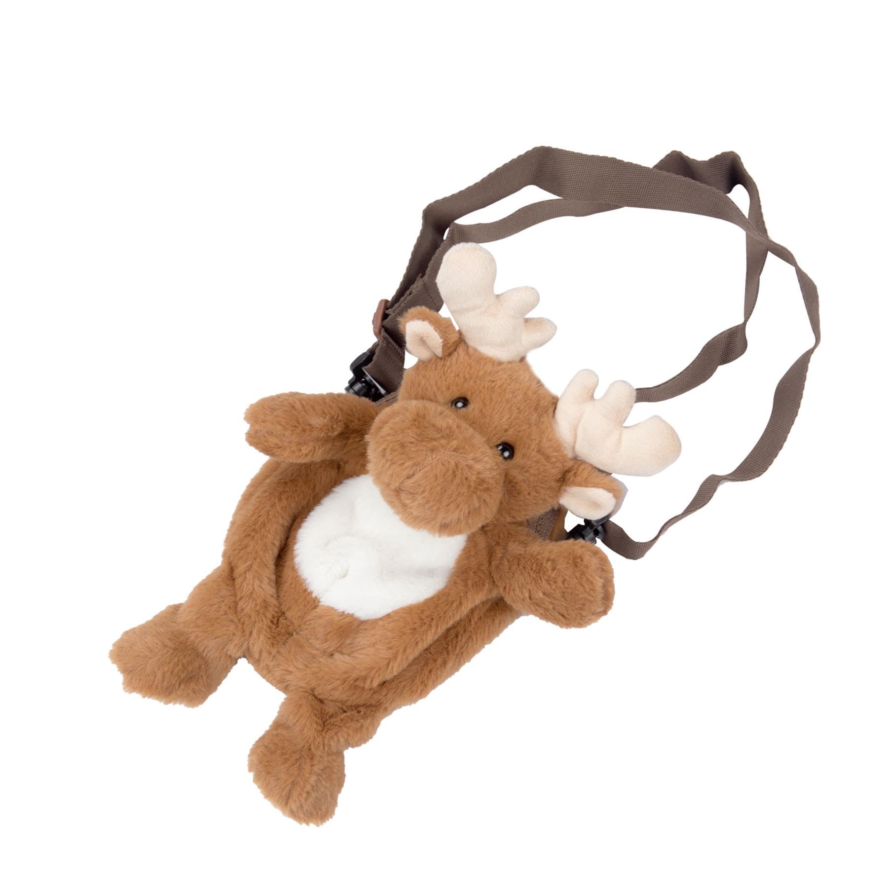 A2Z Girls Teens Ladies Crossbody Blocking Mobile Phone Purse Fluffy Plush 3D Animal Moose Stuffed Shoulder Small Cute Messenger Bag