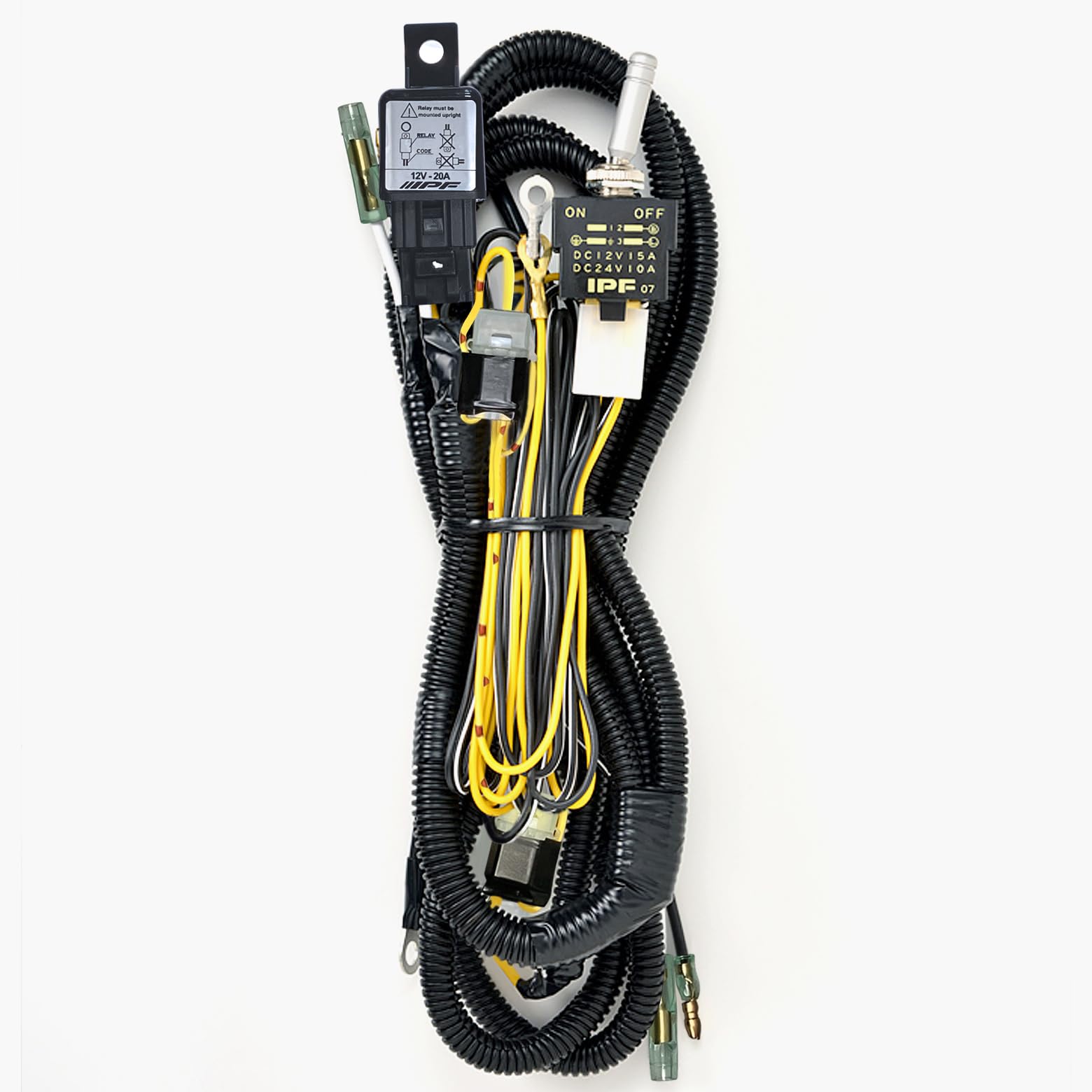 Amazon | IPF フォグランプ ハーネス 12V シングルフィラメント H1 H3