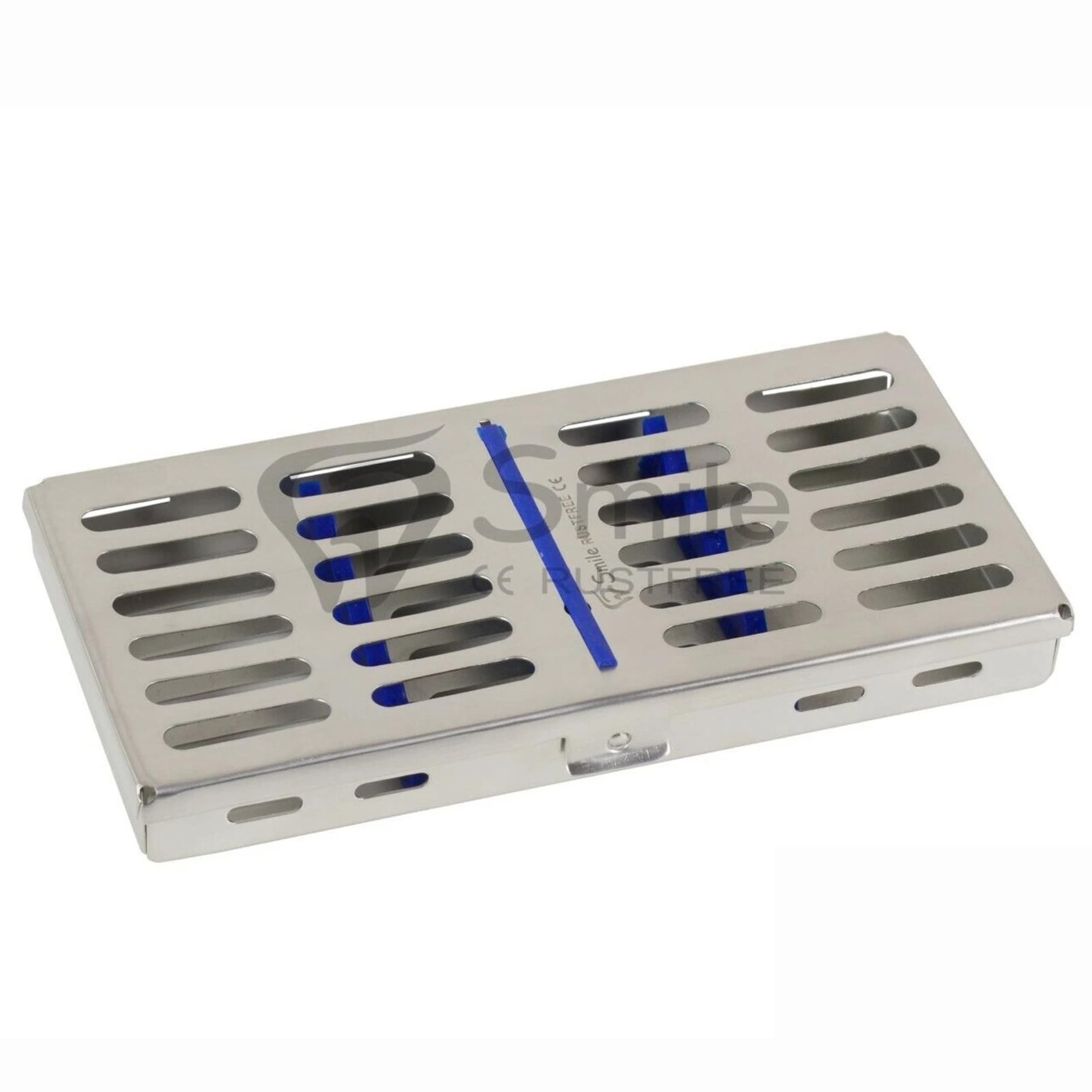 PASHA & CO Sterilisationsbehälter 10er Set Autoklavierbare Instrumentenkassette aus Edelstahl – Sterilisation Tray für Zahnarzt, Chirurgie & Tierarztpraxis (with 7 Holders) | Sterilisationsbehälter