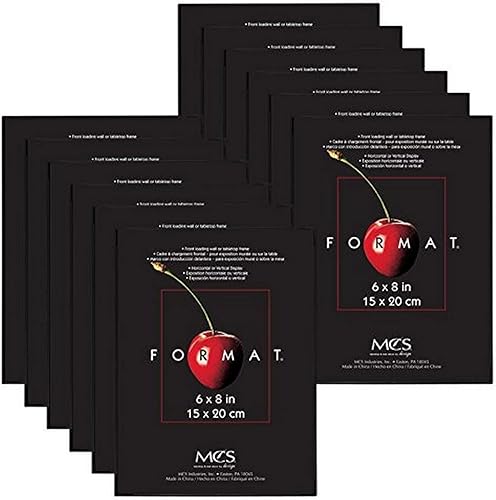 Marco MCS, 3.5 por 5 pulgadas, negro, formato de 12 unidades