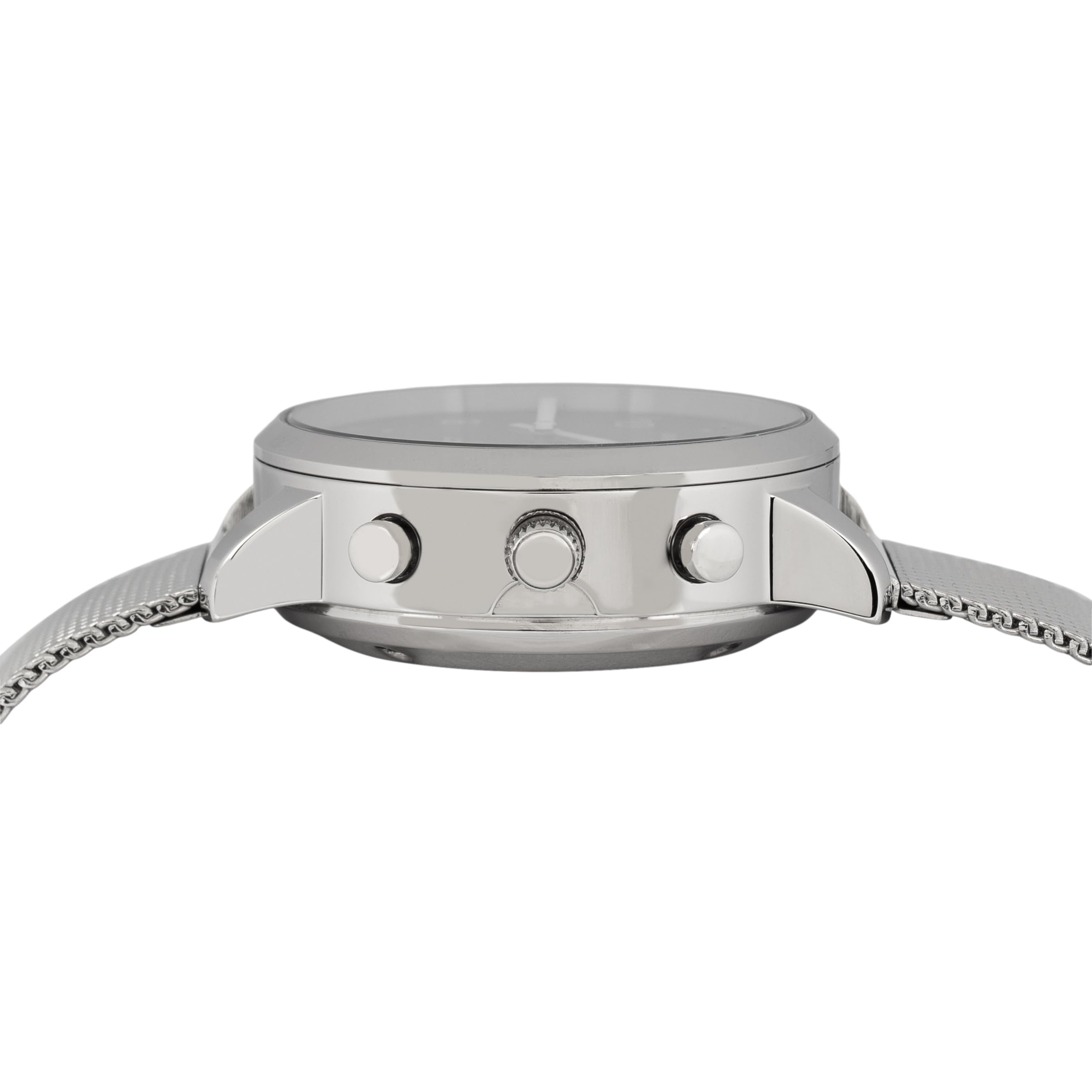 Marschall Deutsch sprechende Unisex Funk-Armbanduhr I Mit Solarpanel I 1150S I Für Blinde, Senioren und Demenzkranke I Datum- und Zeitansage I Schwarzes Zifferblatt und Milanaise Armband