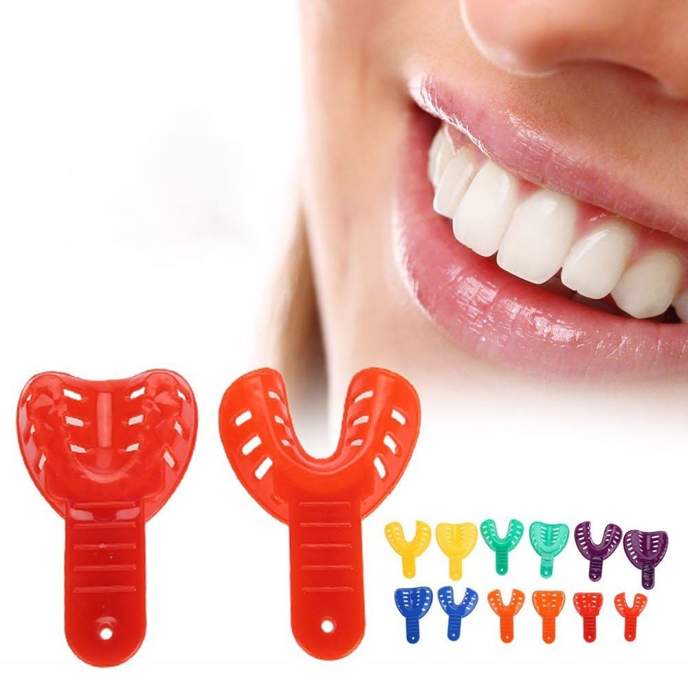Plateau D' Dentaire pour Adultes Enfants, Porte-Dents, Fourniture Centrale Dentaire, Outils Buccaux, Équipement De Laboratoire, 12 Pièces