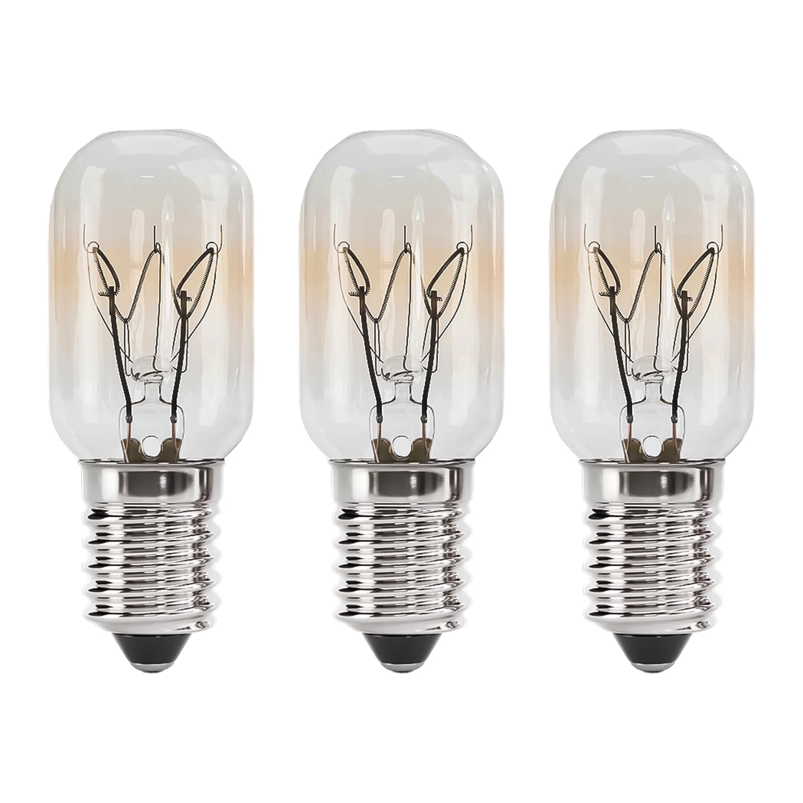 Zquqwa 3 Pack 15W E14 Wax Warmer Light Bulb, 220V Scentsy Bulbs, Salt Lamp Bulb Mini Plug-in Wax Burner Bulbs, 2700K Warm White Small Edison Screw SES Pygmy Fridge Scentsy Bulb for Plug-in Warmers