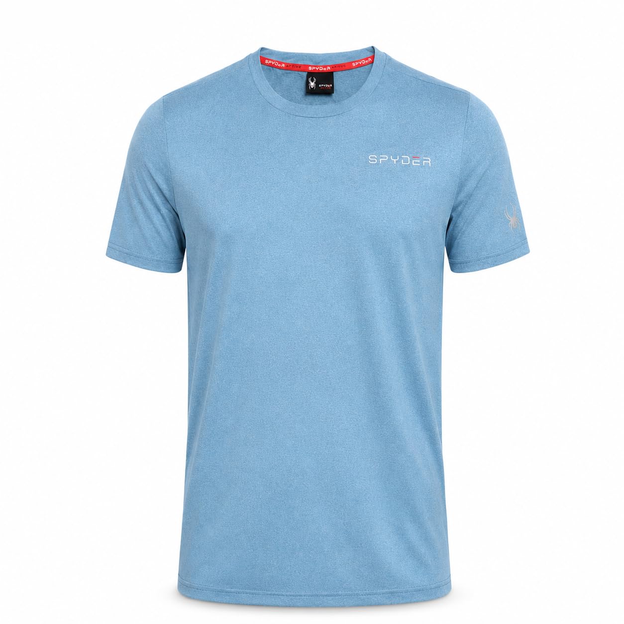 Spyder Herren Active Shirt - Tailliertes Kurzarm-Performance-Trainingsshirt mit Rundhalsausschnitt - Dry Fit Workout-Shirt für Männer (S-XL)