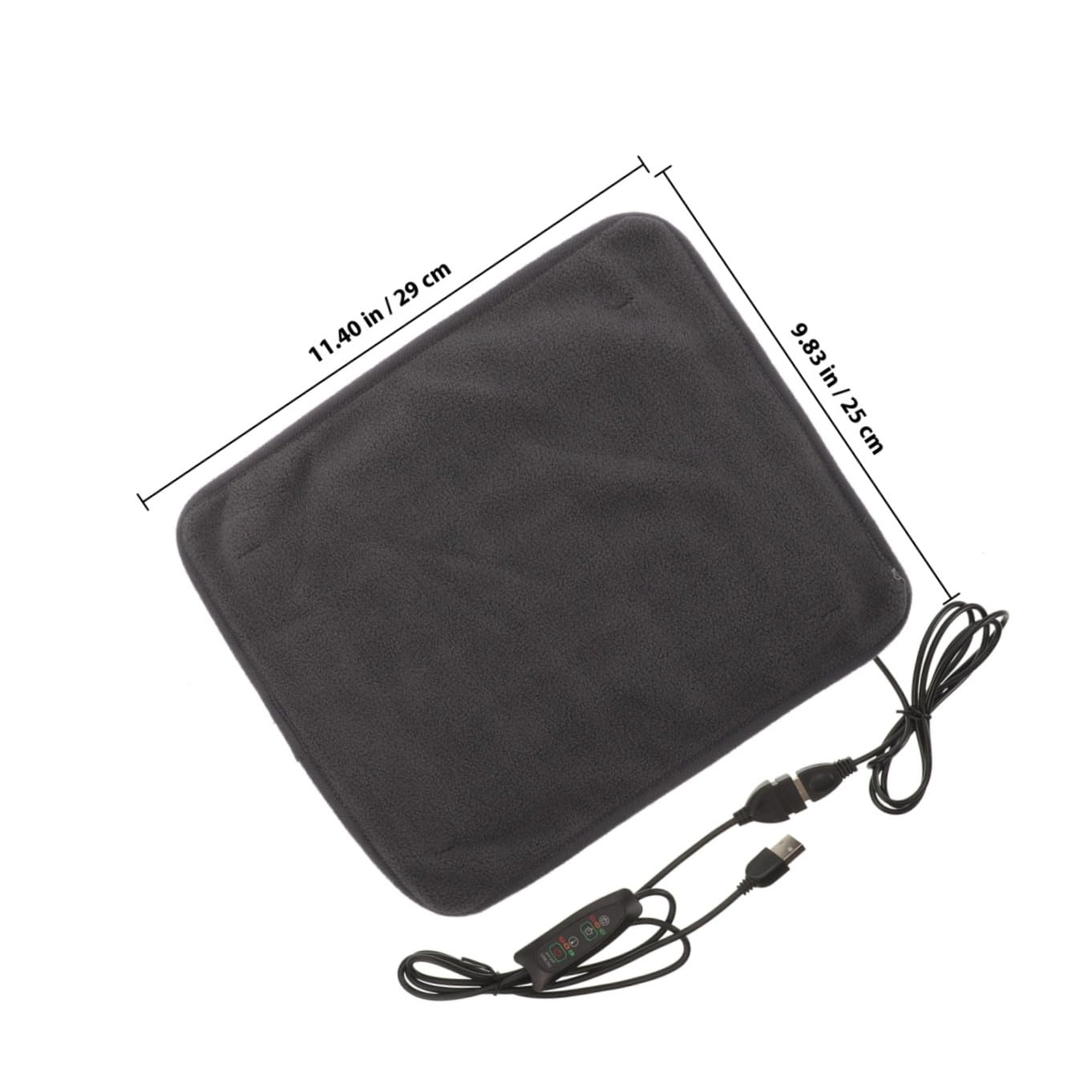 SOIMISS Elektrisches USB Heizkissen für Haustiere Verstellbare Wärmebett Heizmatte aus Polyester für Kleine Hunde und Katzen als Wärmende Liegefläche