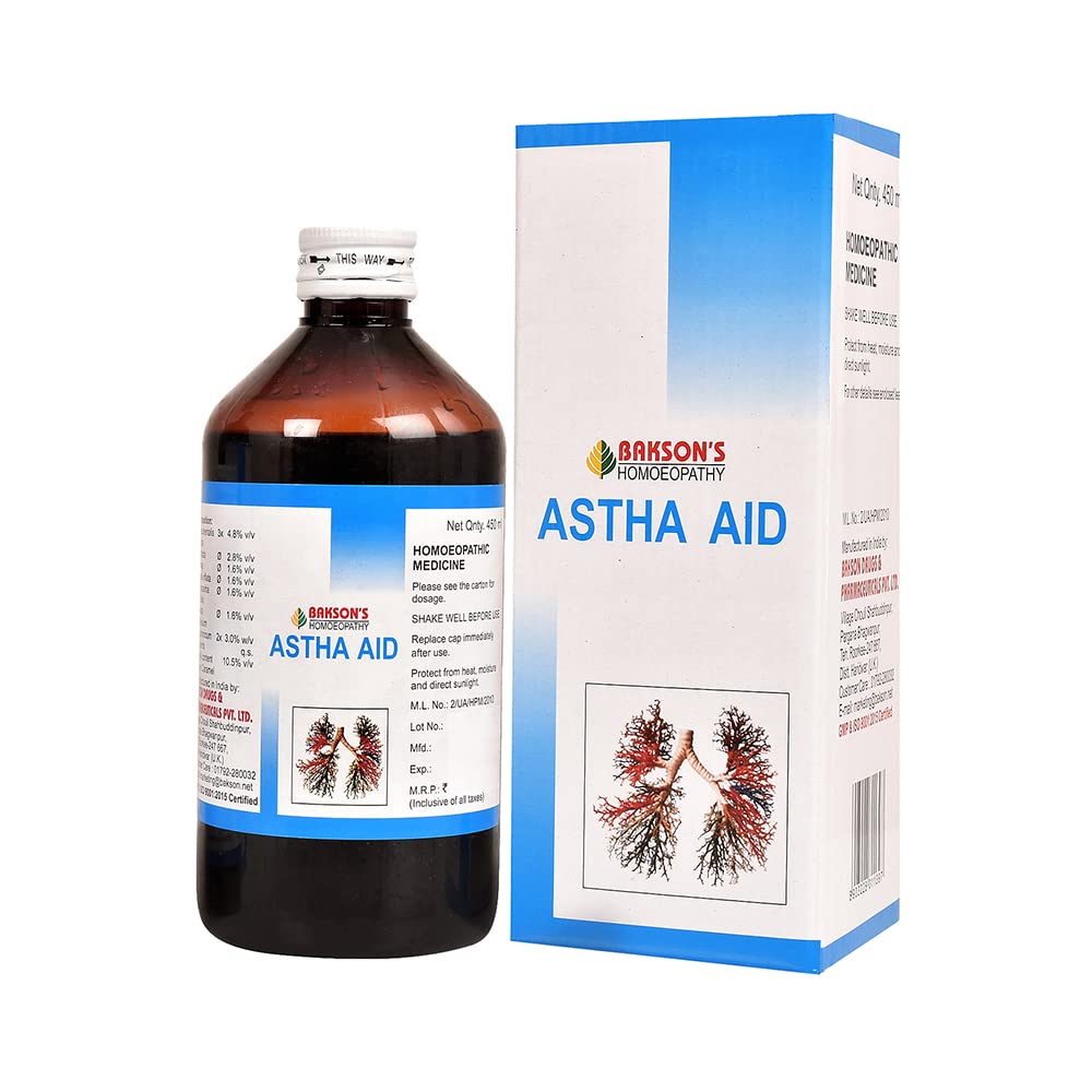 Dr. Bakshis BAKSONS HOMOEOPATHY Astha Aid Syrup (450ml) (B0BX64GFYW) Amazon Price History, Amazon Price Tracker