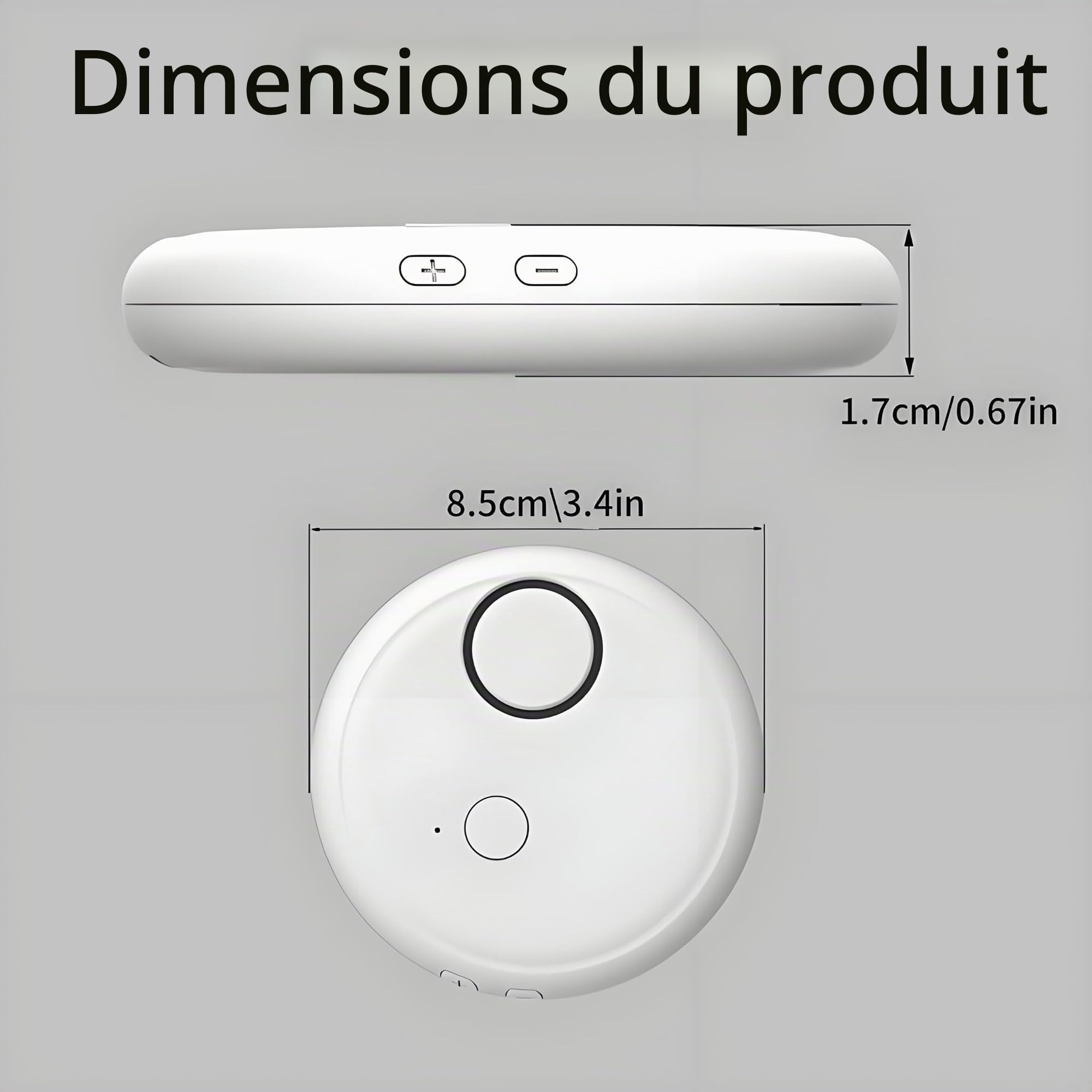 Lot de 4 alarmes à vibrations avec 5 niveaux de sensibilité 130 dB Sirène insonorisée Capteur de sécurité ajustable Mince Anti-effraction pour vitres Portes Coffres-forts Sans perçage