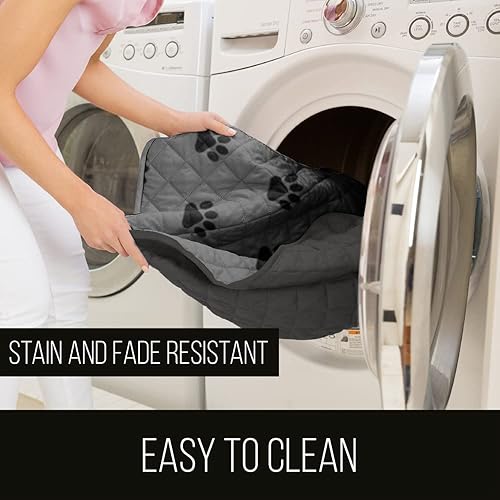 Miniatura 8 de Sofa Shield Funda de sofá con correa, reversible, resistente a las manchas y al desgarro, funda acolchada de microfibra, lavables, asiento de 62