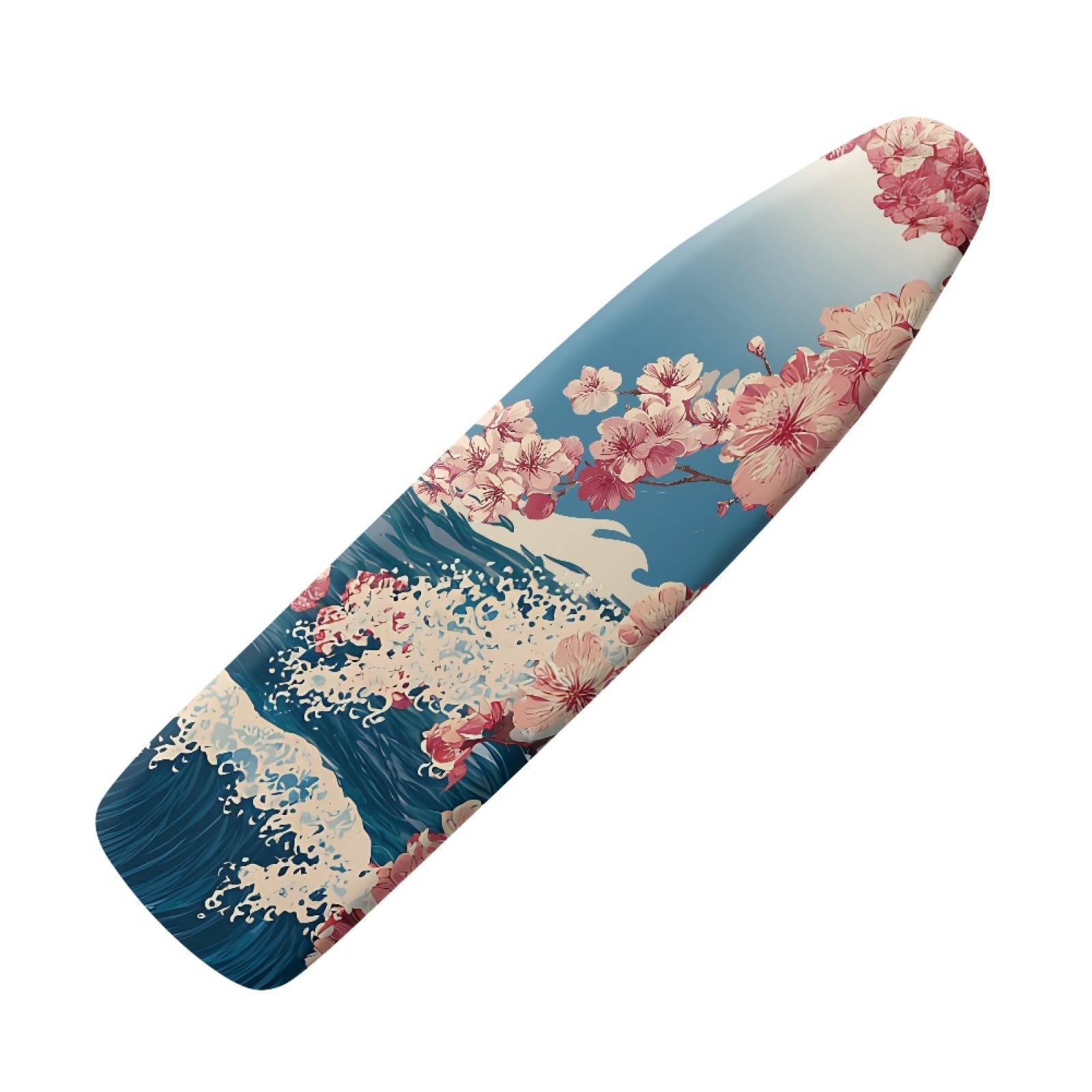 Extra large ironing board cover 140 x 45 Pink Flower Thick cotton pad Ironing Board Cover Elastic washable,Resist Scorching and Staining,Heat Reflective & Vapour Permeable,Easy Fit