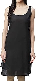 Quds Vision Enterprises Black Cotton Full Length Camisole Slips for Women, Women Cotton Full Inner Slips for Kurti & Kurta-picture-24