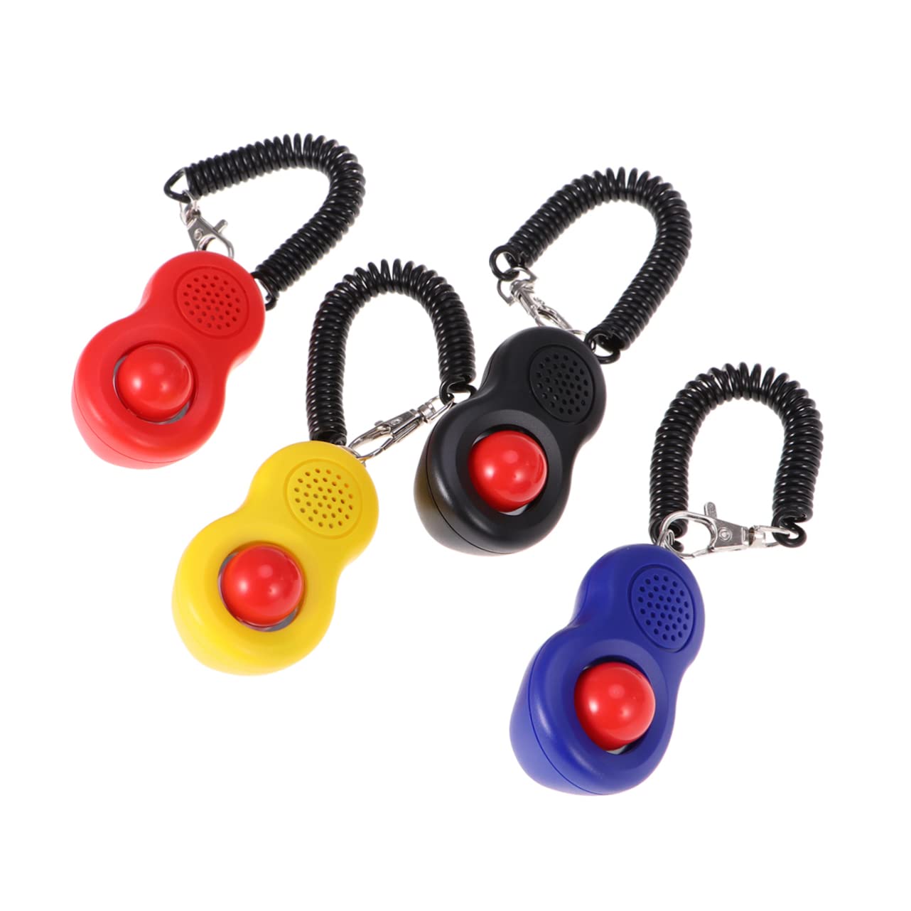 Milisten 12pièces Kit Clicker Entraînement pour Chiens Et Chats Outil Professionnel avec Dragonne Élastique Et Anneau Ajustable Clicker De Dressage pour Obéissance Et Tricks