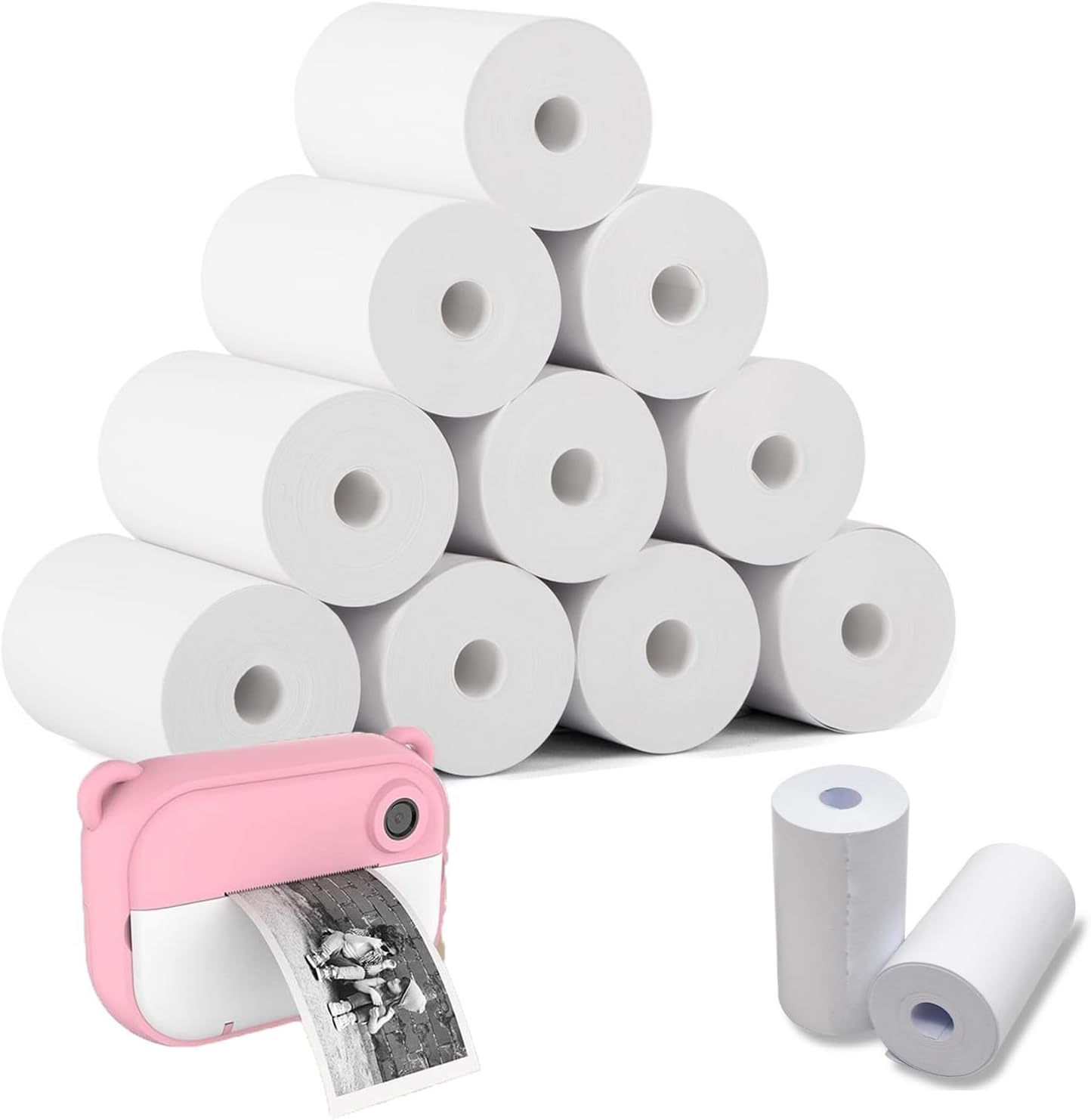 12 Rollen Thermopapier Für Kinder-Sofortbildkameras - Kreatives Fotopapier Zum Malen