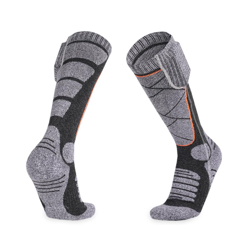 Chaussettes chauffantes pour homme et femme, chaussettes chauffantes d'hiver, chaussettes chauffantes pour l'extérieur, le cyclisme, semelles chauffantes et cou-de-pied, coton épais et chaud