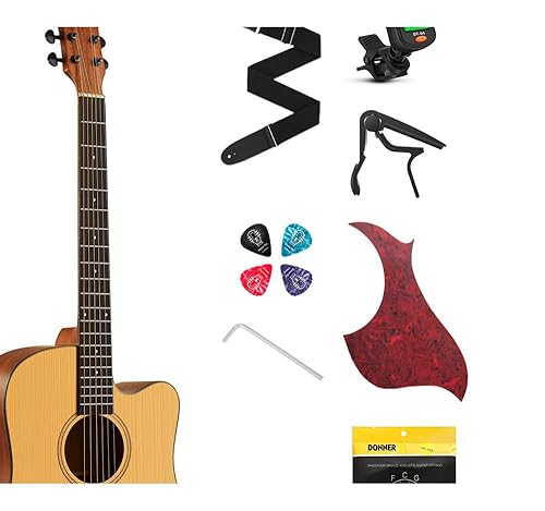 Amazon.com: Donner 41” Acoustic Guitar Bundle for Beginners Adults